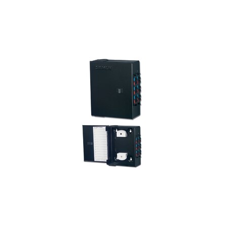 Siemon 6/48-F WALL-MT ENCLOSURE, EMPTY - ADD 2 QUICK PACK PLNS, BLACK SWIC3-M-01